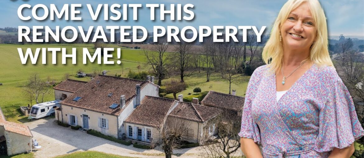 IS THAT A CANOE ON THE CEILING?! Joanna Leggett reacts to a stunning property in Charente - A18656