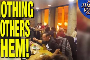 French Keep Dining While Protest Fires Burn Outside