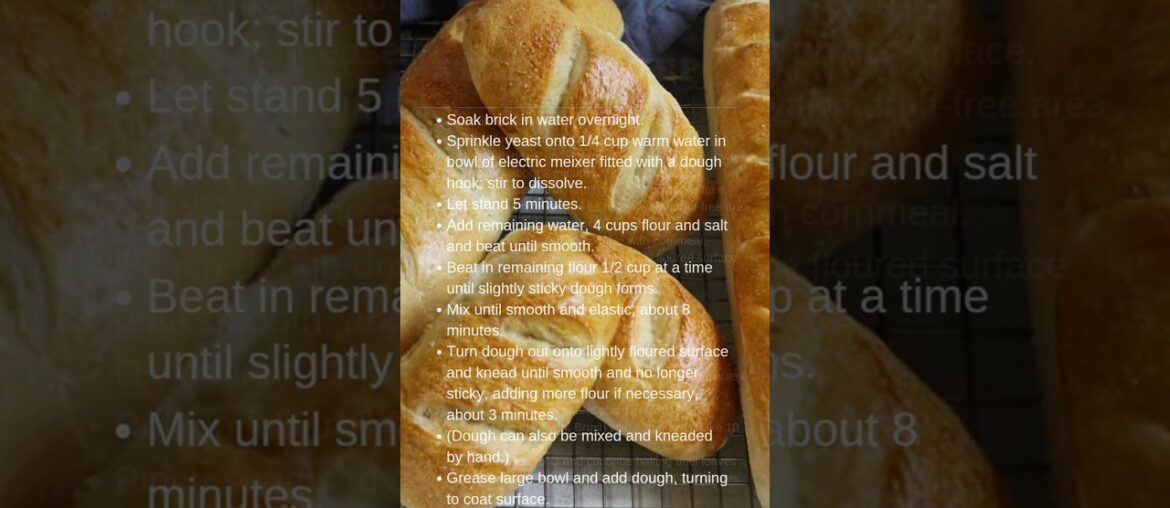 FRENCH BREAD RECIPE