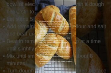FRENCH BREAD RECIPE