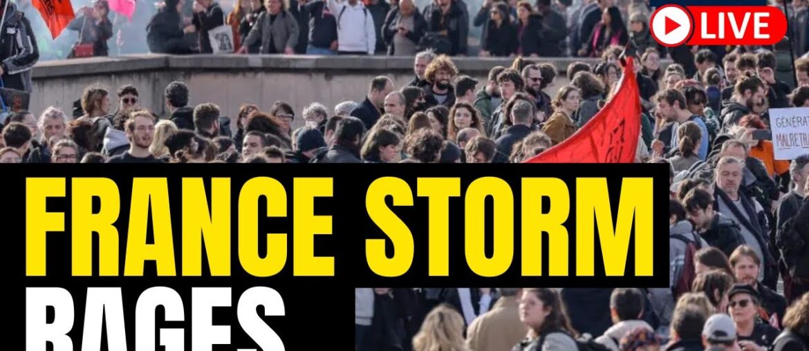 Fires, Clashes & Tear Gas In Paris As Protesters Opposed Macron's Pension Bill | France Protest Fires, Clashes & Tear Gas In Paris As Protesters Opposed Macron's Pension Bill | France Protest