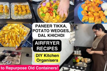 Best Kitchen Tips for PANEER TIKKA, FRENCH FRIES/WEDGES, Airfryer Recipes, Repurposing Old Bottles