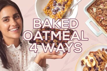 4 Easy Baked Oatmeal Recipes! Vegan and Healthy -Vegan Afternoon with Two Spoons