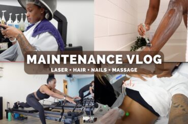 VLOG: MAINTENANCE WEEK | LASER + HAIR + NAILS