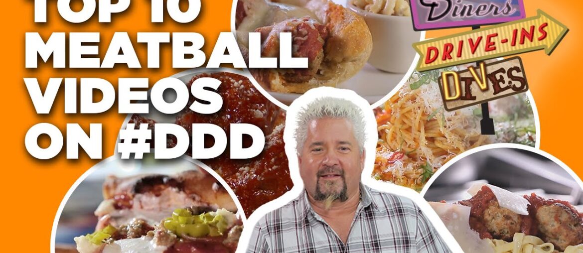 Top 10 #DDD Meatball Videos of All Time with Guy Fieri | Diners, Drive-Ins, and Dives | Food Network