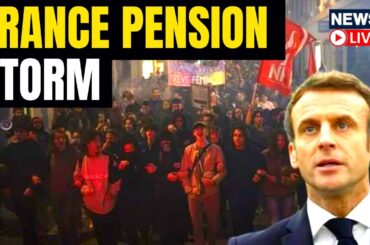 Fires, Clashes & Tear Gas In Paris As Protesters Opposed Macron's Pension Bill | France Protest