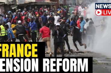 Fires, Clashes & Tear Gas In Paris As Protesters Opposed Macron's Pension Bill | France Protest