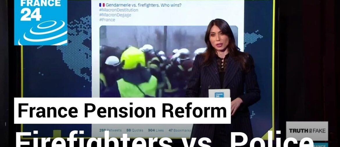 These images of clashes between firefighters and police during pension protests are not recent These images of clashes between firefighters and police during pension protests are not recent