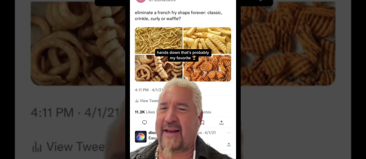 Guy Fieri Eliminates French Fry Shapes | Food Network