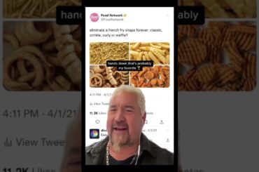 Guy Fieri Eliminates French Fry Shapes | Food Network
