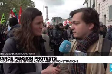 France pension protest: 'It's really important to show the govt that people are still on the street'