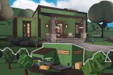 building bloxburg's LOVELY LUMBER JOB INTO A HOUSE
