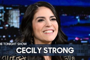 Cecily Strong Spills on Her SNL Departure and Why She Displays Wigs in Her Home | The Tonight Show