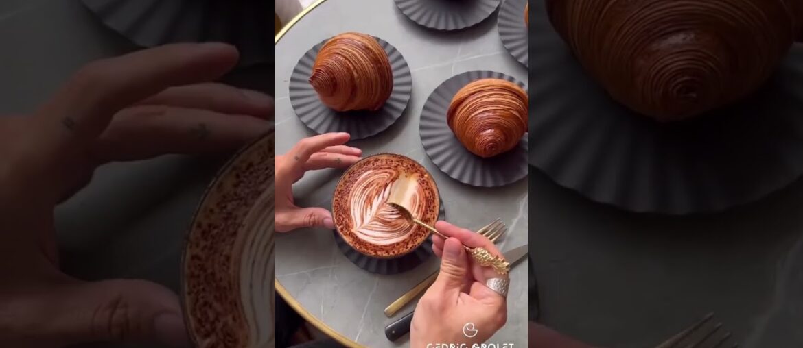 Amazing Croissant in Paris France by Cedric Crolet #Shorts