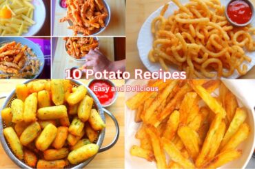 10 Amazing Potato Recipes || French Fries, Potato Sticks, Potato Snacks, Potato Smile