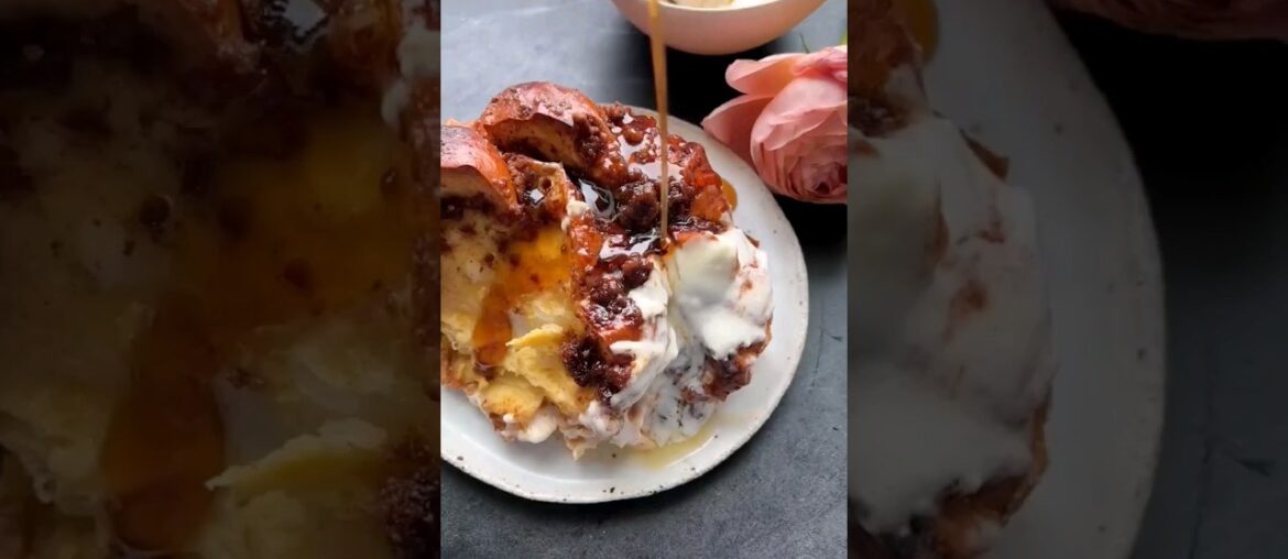 Baked cinnamon crunch French toast #cooking #recipe #food #shorts