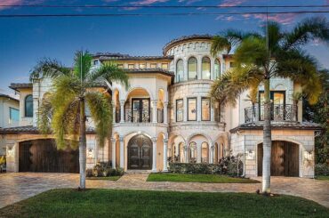 Stunning palatial waterfront Estate with spectacular picturesque views in Delray Beach for $8.1M