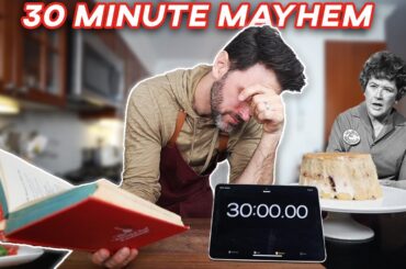 Cooking Julia Child’s 30-Minute Steak Dinner recipe was complete & utter mayhem