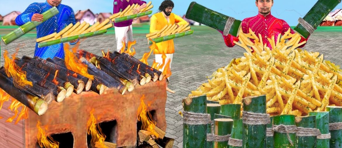 Bamboo French Fries Recipe Crispy French Fried Potatoes Cooking Street Food Hindi Funny Comedy Video Bamboo French Fries Recipe Crispy French Fried Potatoes Cooking Street Food Hindi Funny Comedy Video