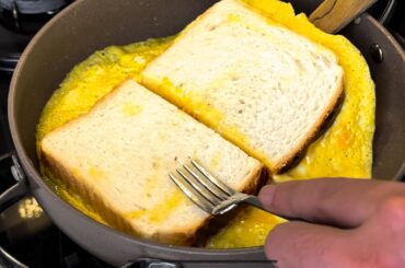 Egg Toast Recipe / French Toast Omelette Sandwich | Egg Sandwich Hack | Pratical Egg Toast Recipe