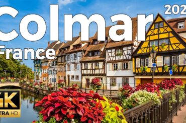 Colmar, France Walking Tour (4k Ultra HD 60 fps) - With Captions