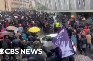 New round of protests sweep France over raising the retirement age