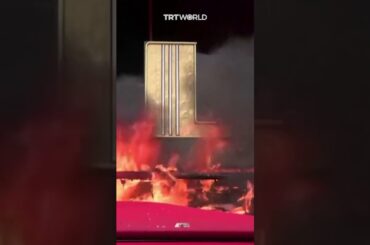 French protesters set Macron's favourite restaurant on fire