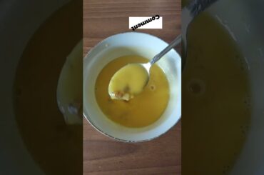 How to make French toast with apricot jam and egg yolk #shorts