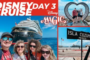 Cozumel Shopping & Beachfront Lounge! Sail-A-Wave Party & Animator's - Disney Magic Cruise Day 3