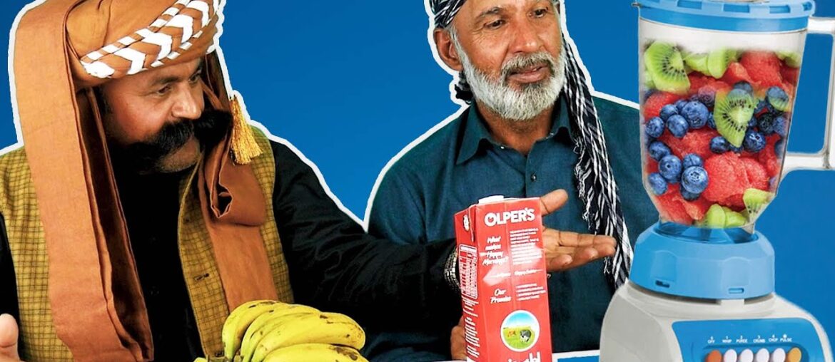 Tribal People Making Milkshakes for the First Time on Camera!