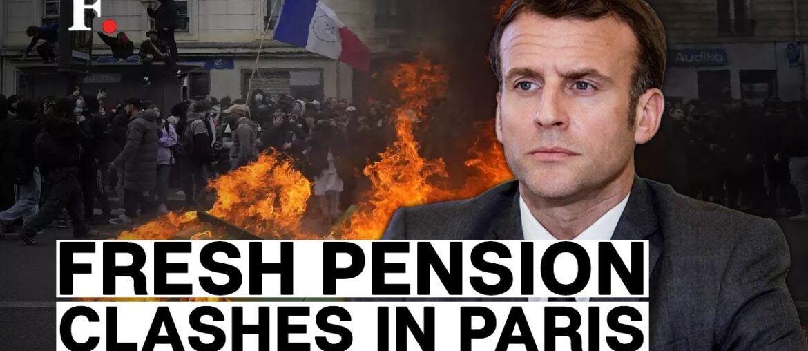 Violence Erupts as French Police Clash with Pension Reform Protestors on the Streets of Paris