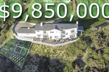 Inside a $9,850,000 Estate with INCREDIBLE City Lights & Ocean Views in Los Angeles California!