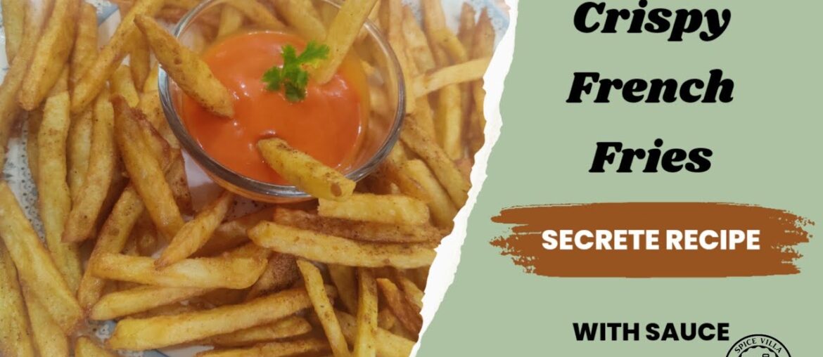 Crispy French Fries with Sauce | French Fries Recipe | Chips | #fries #frenchfries #sauce #recipe