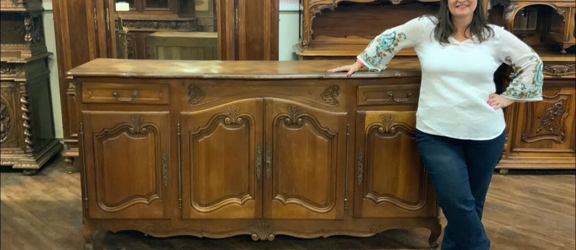 Charming Vintage French Country Sideboard: 1930s Oak Furniture Showcase | EuroLuxHome.com Charming Vintage French Country Sideboard: 1930s Oak Furniture Showcase | EuroLuxHome.com