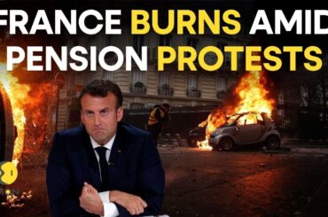 France pension protests: Police and pension protesters scuffle on streets of Paris | WION Live