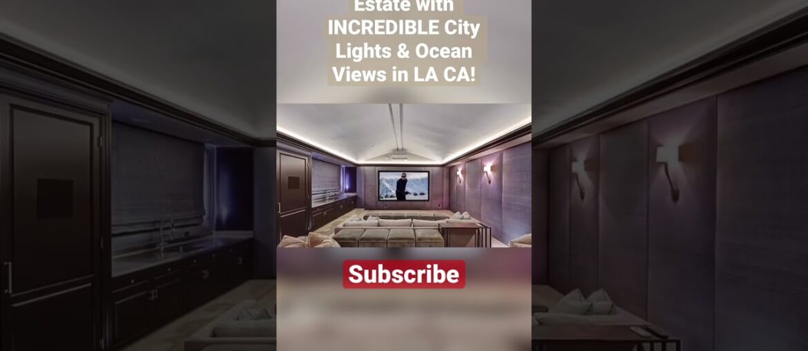 Inside a $9.85M Estate with INCREDIBLE City Lights & Ocean Views in LA CA! #ytshorts #shorts #la