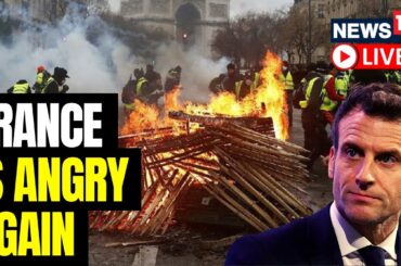 Protesters Clash Against Security Forces; Set Macron's Favorite Restaurant On Fire | France Protest