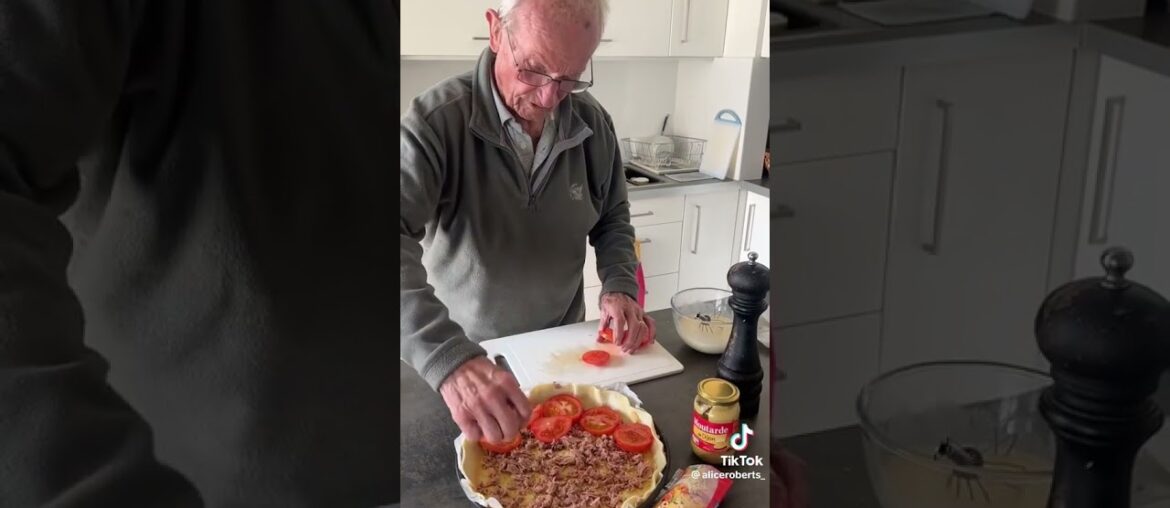 Homemade Pizza by French Grandpa | Cook’s Corner #shorts #pizza