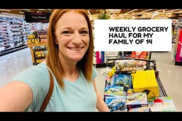 FAMILY OF 14 WEEKLY GROCERY HAUL