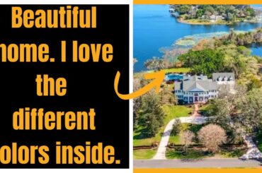 Custom $6M built estate with incredible lakefront vistas in Windermere