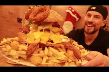 MASSIVE  "KRAKEN" PASTRAMI BACON BURGER AT THE TANGENT INN | OREGON | MAN VS FOOD | @willmorseeats