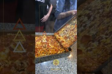 Cheesy Papperoni Poured Over Crinkle cut Fries #shorts