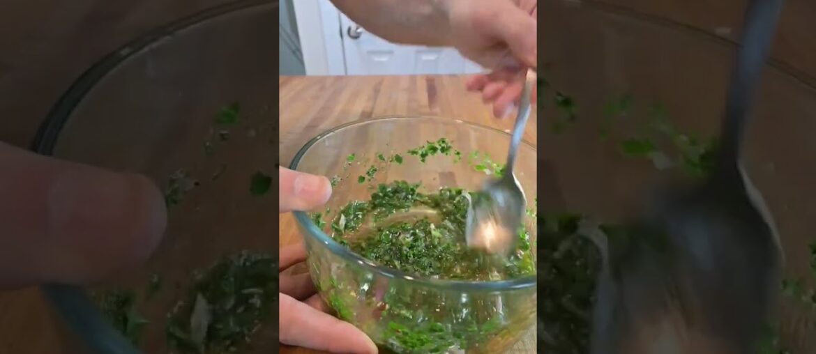 Dry aged N.Y strip with Fries and Chimichurri #food #shorts Dry aged N.Y strip with Fries and Chimichurri #food #shorts