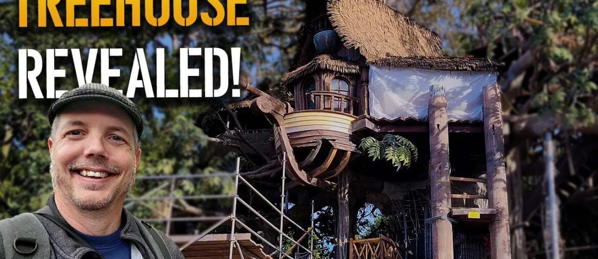 Adventureland Treehouse has been revealed | Disneyland Construction 04-09-2023 Adventureland Treehouse has been revealed | Disneyland Construction 04-09-2023