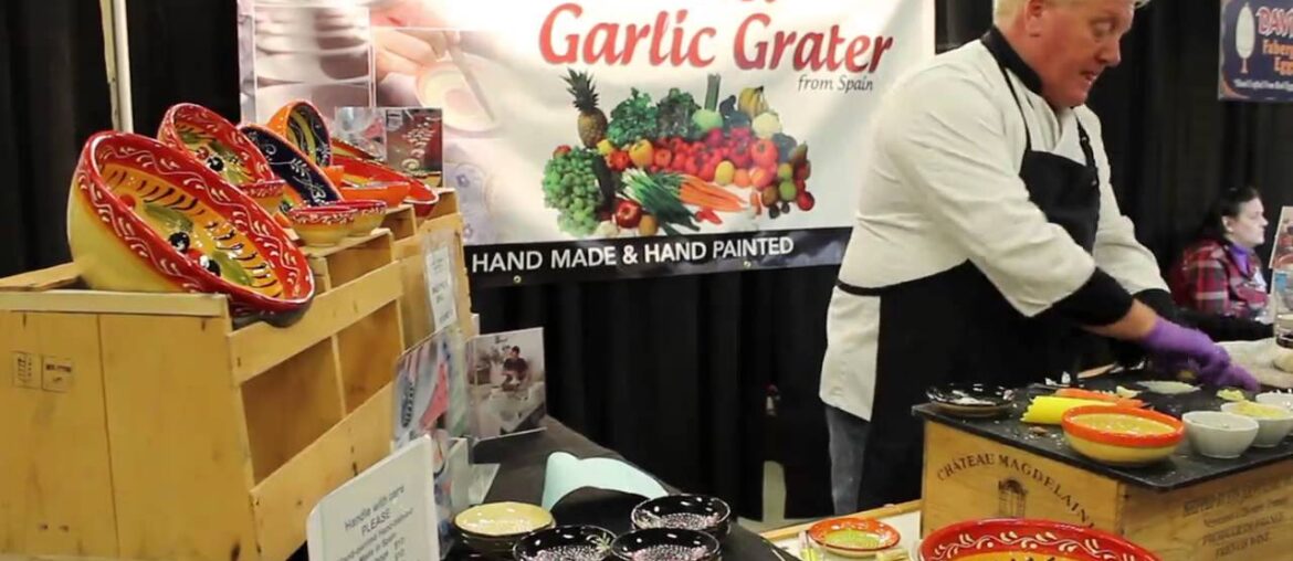 Gingers Gourmet Garlic Grater Demonstration