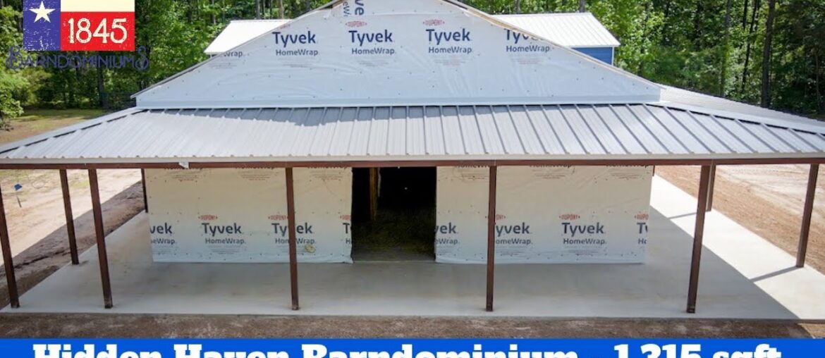 The Hidden Haven #barndominium - 2 BR / 2 BA / 1315 sq ft - Hybrid Build