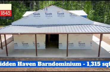 The Hidden Haven #barndominium - 2 BR / 2 BA / 1315 sq ft - Hybrid Build