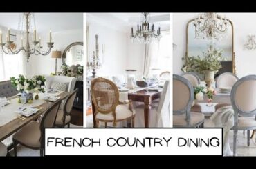 Gorgeous & Serene French Country Dining Rooms | Home Decor & Home Design | And Then There Was Style