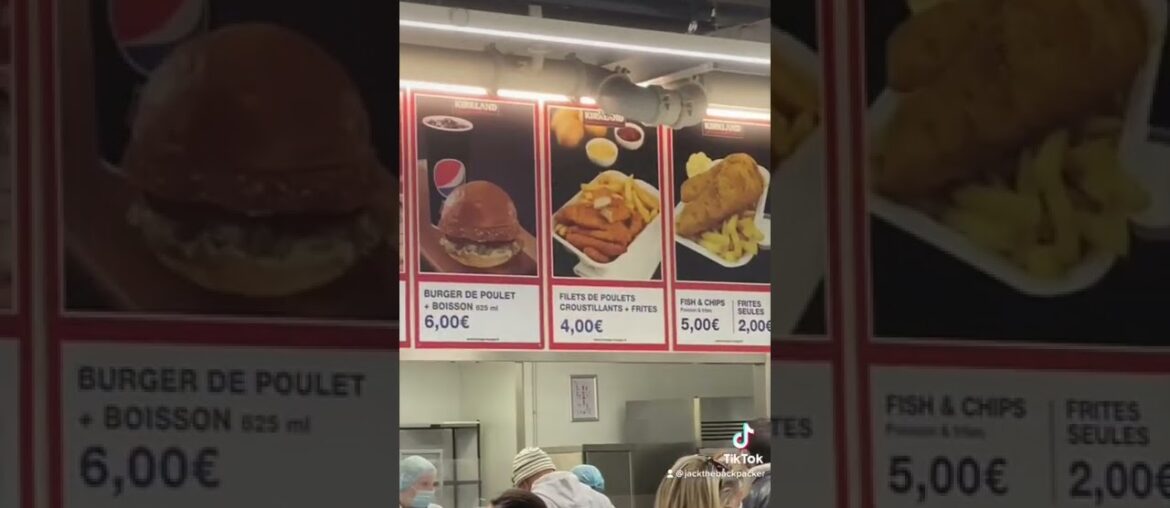 French Costco Food Court #France #Food #FoodCourt