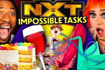 WWE NXT Superstars Try Not To Fail - Delicate Tasks! (Wes Lee, Gigi Dolin, Trick Williams)